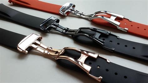 rubber strap with clasp.